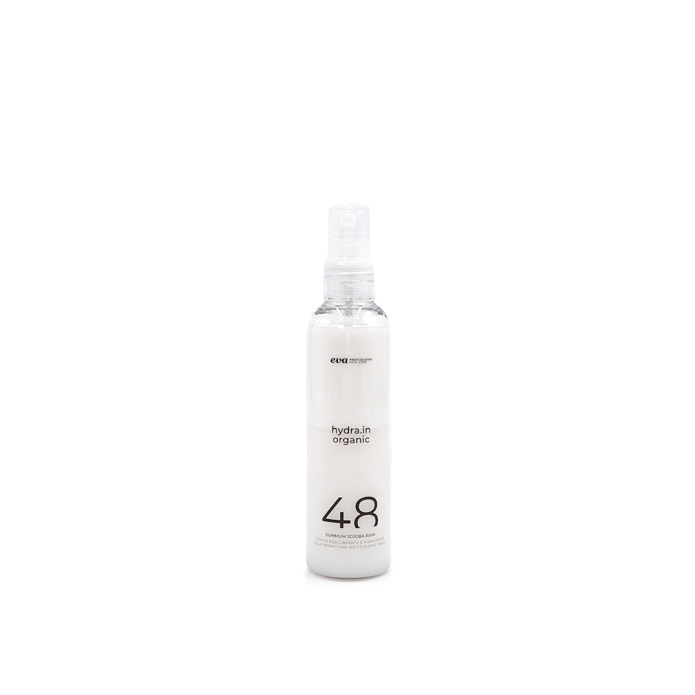 Hydra-In Organic Summum Jojoba Rain leave-in tonic, 150ml bottle.