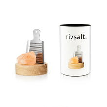 Load image into Gallery viewer, RIVSALT - Kitchen Himalayan Salt Rock with Grater &amp; Stand (Original Size)
